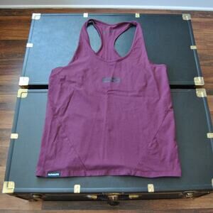 Alphalete PBNS Medium Purple/Maroon and Black Tank Top